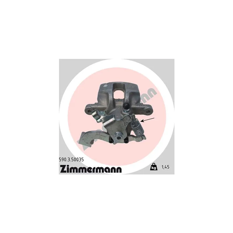 Étrier de frein arrière gauche ZIMMERMANN 590.3.50035