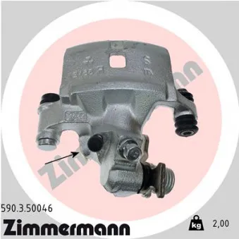 Étrier de frein arrière gauche ZIMMERMANN 590.3.50046