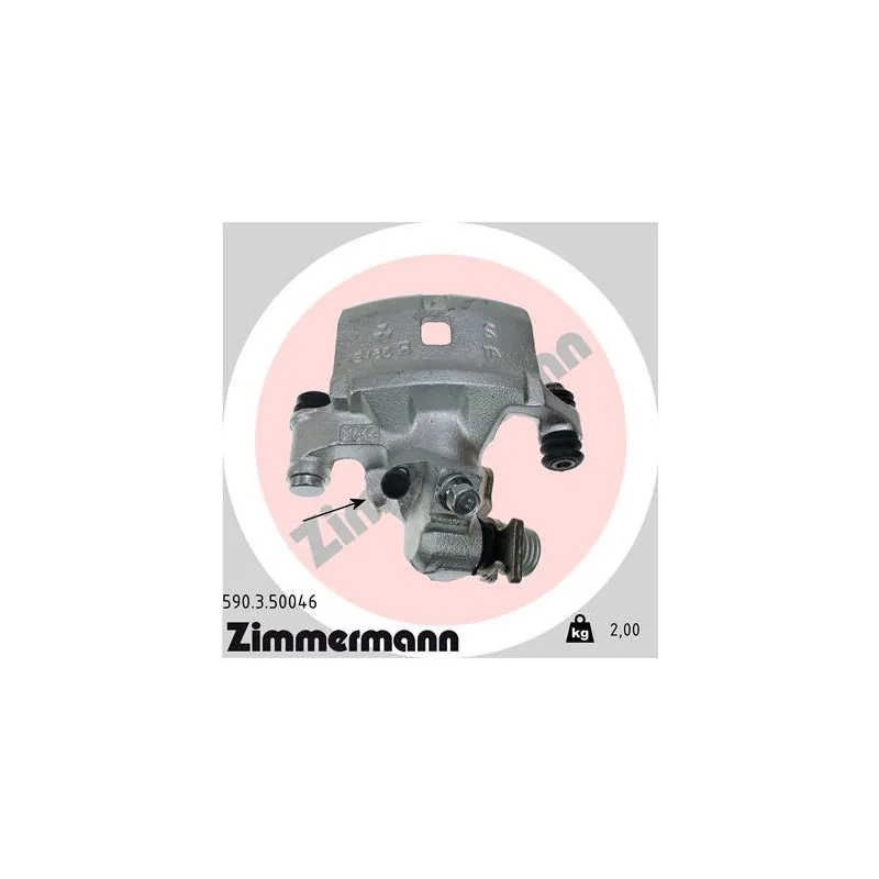 Étrier de frein arrière gauche ZIMMERMANN 590.3.50046