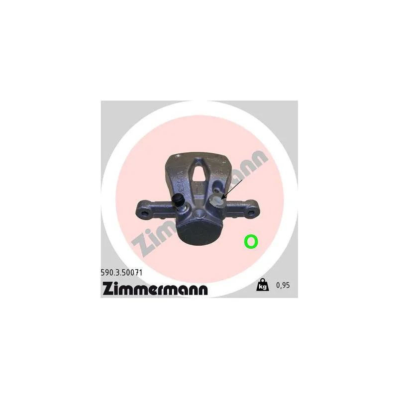 Étrier de frein arrière gauche ZIMMERMANN 590.3.50071