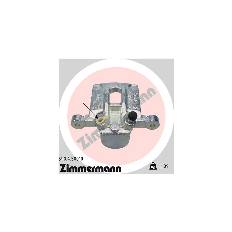 Étrier de frein arrière droit ZIMMERMANN 590.4.50010