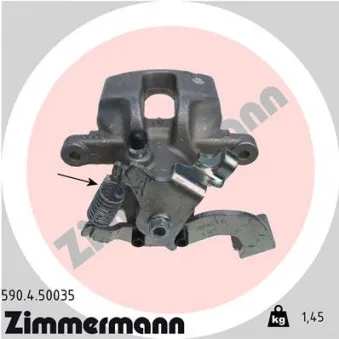 Étrier de frein arrière droit ZIMMERMANN 590.4.50035