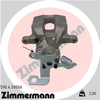 Étrier de frein arrière droit ZIMMERMANN 590.4.50066