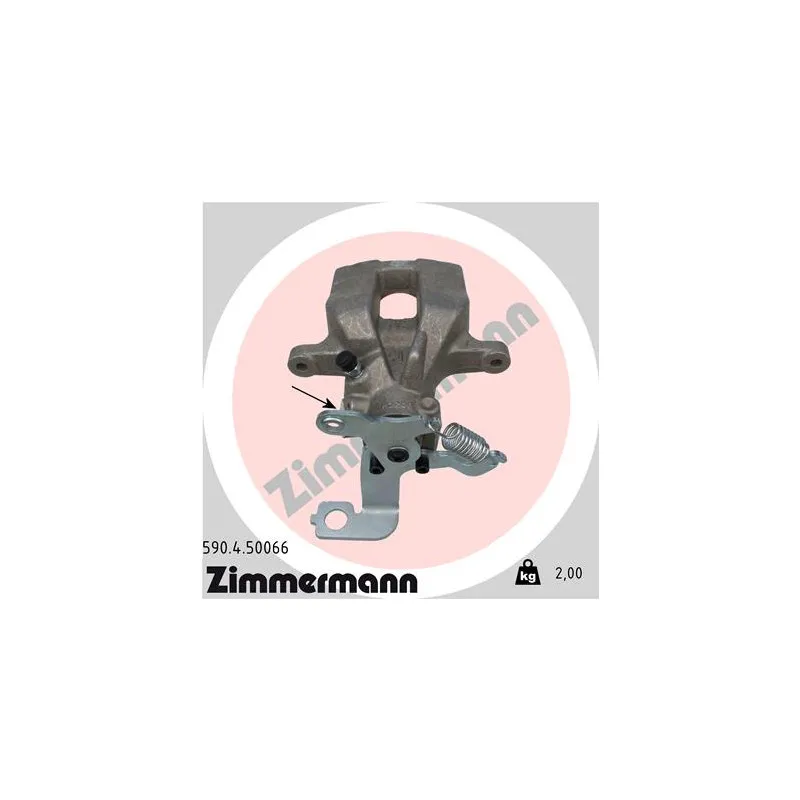 Étrier de frein arrière droit ZIMMERMANN 590.4.50066
