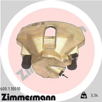 Étrier de frein avant gauche ZIMMERMANN 600.1.10010
