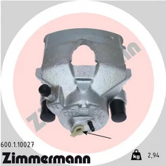 Étrier de frein avant gauche ZIMMERMANN 600.1.10027