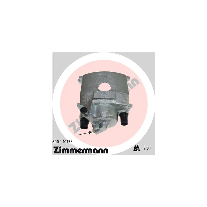 Étrier de frein avant gauche ZIMMERMANN 600.1.10133