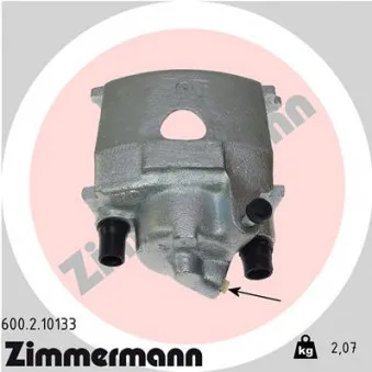 Étrier de frein avant droit ZIMMERMANN 600.2.10133