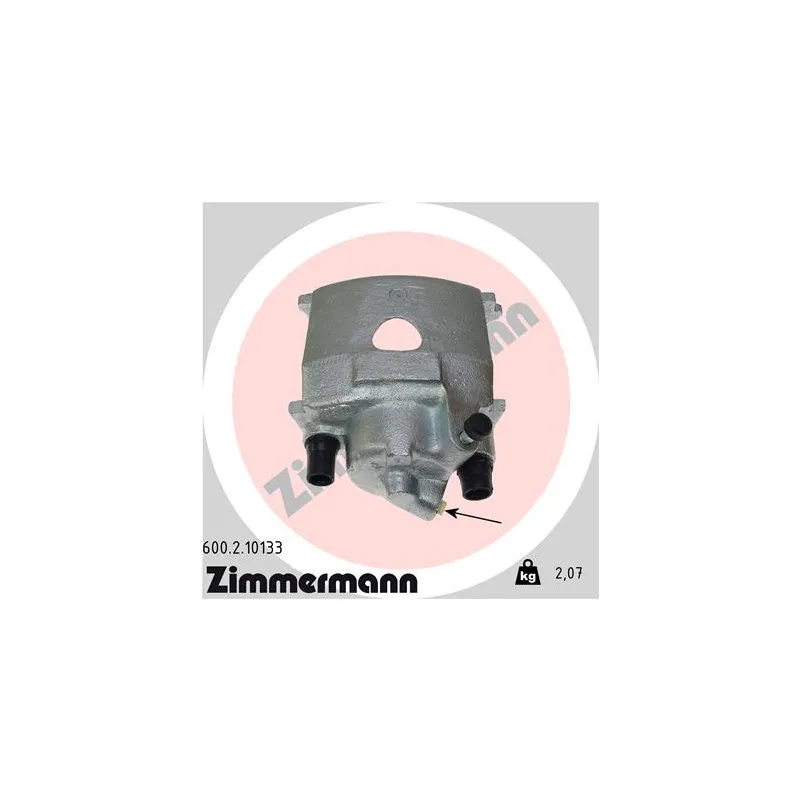 Étrier de frein avant droit ZIMMERMANN 600.2.10133
