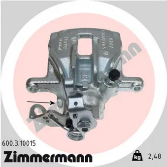 Étrier de frein arrière gauche ZIMMERMANN 600.3.10015