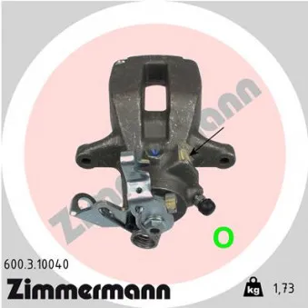 Étrier de frein arrière gauche ZIMMERMANN 600.3.10040