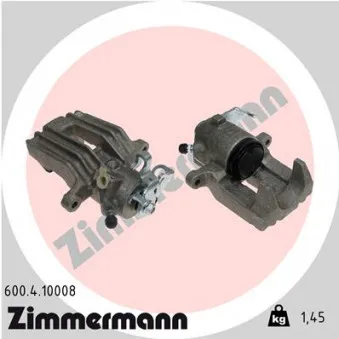 Étrier de frein arrière droit ZIMMERMANN 600.4.10008