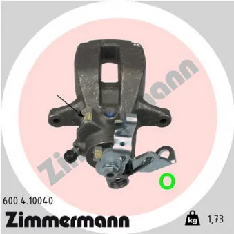 Étrier de frein arrière droit ZIMMERMANN 600.4.10040