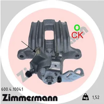 Étrier de frein arrière droit ZIMMERMANN 600.4.10041