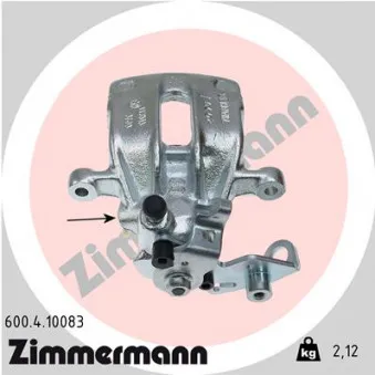 Étrier de frein arrière droit ZIMMERMANN 600.4.10083