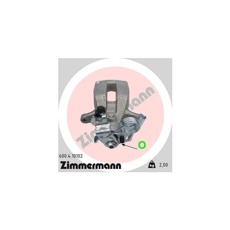 Étrier de frein arrière droit ZIMMERMANN 600.4.10102
