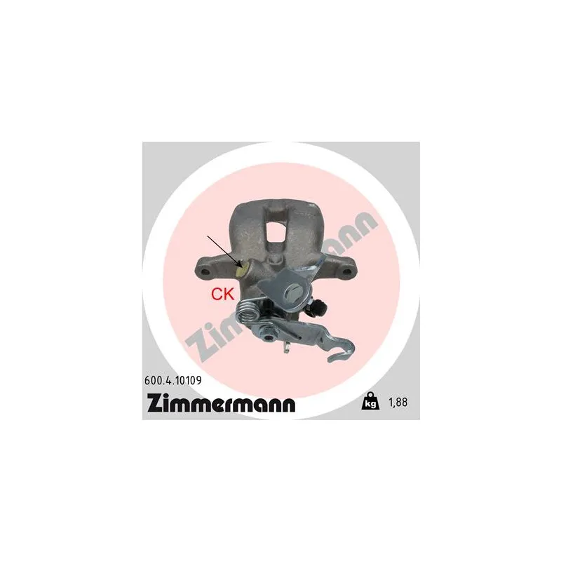 Étrier de frein arrière droit ZIMMERMANN 600.4.10109