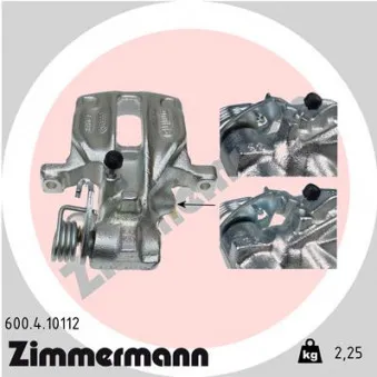 Étrier de frein arrière droit ZIMMERMANN 600.4.10112