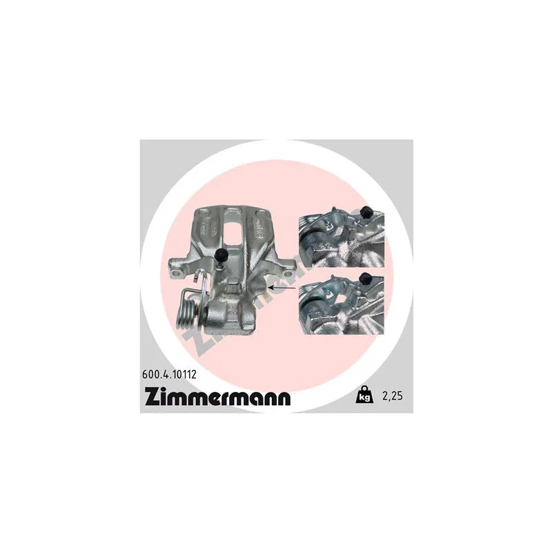Étrier de frein arrière droit ZIMMERMANN 600.4.10112