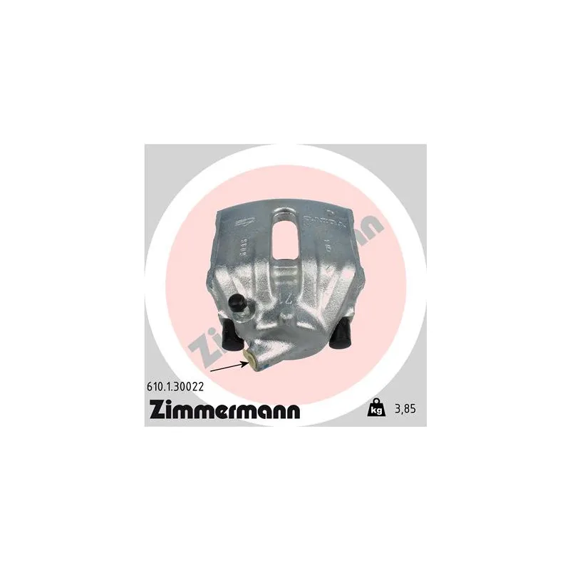 Étrier de frein avant gauche ZIMMERMANN 610.1.30022