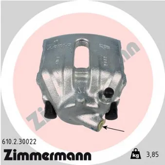 Étrier de frein avant droit ZIMMERMANN 610.2.30022