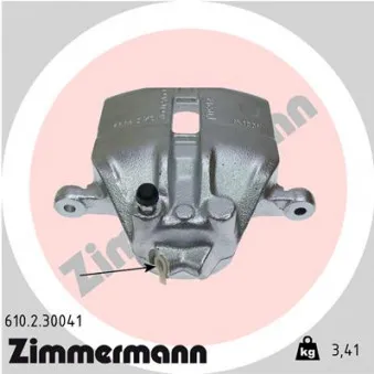 Étrier de frein avant droit ZIMMERMANN 610.2.30041