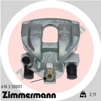 Étrier de frein arrière gauche ZIMMERMANN 610.3.30001