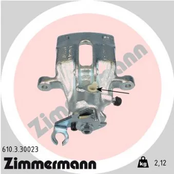 Étrier de frein arrière gauche ZIMMERMANN 610.3.30023