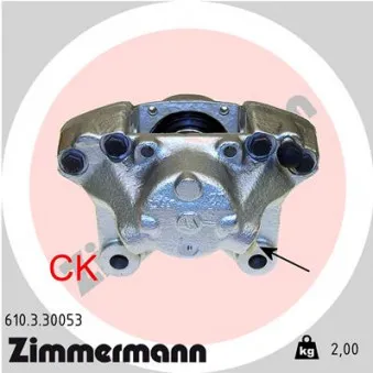Étrier de frein arrière gauche ZIMMERMANN 610.3.30053