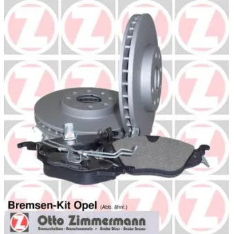 Kit de disques et plaquettes avant ZIMMERMANN 640.4205.00