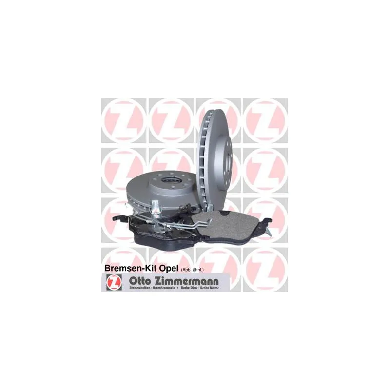 Kit de disques et plaquettes avant ZIMMERMANN 640.4208.00