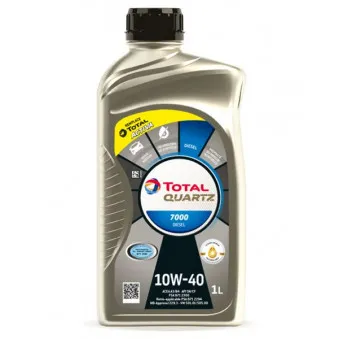 Huile moteur 10W-40 QUARTZ 7000 DIESEL - 1L TOTAL