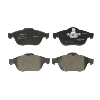 Jeu de 4 plaquettes de frein avant DELPHI LP1708