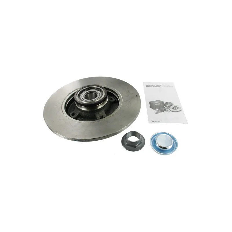 Jeu de 2 disques de frein arrière SKF VKBD 1012