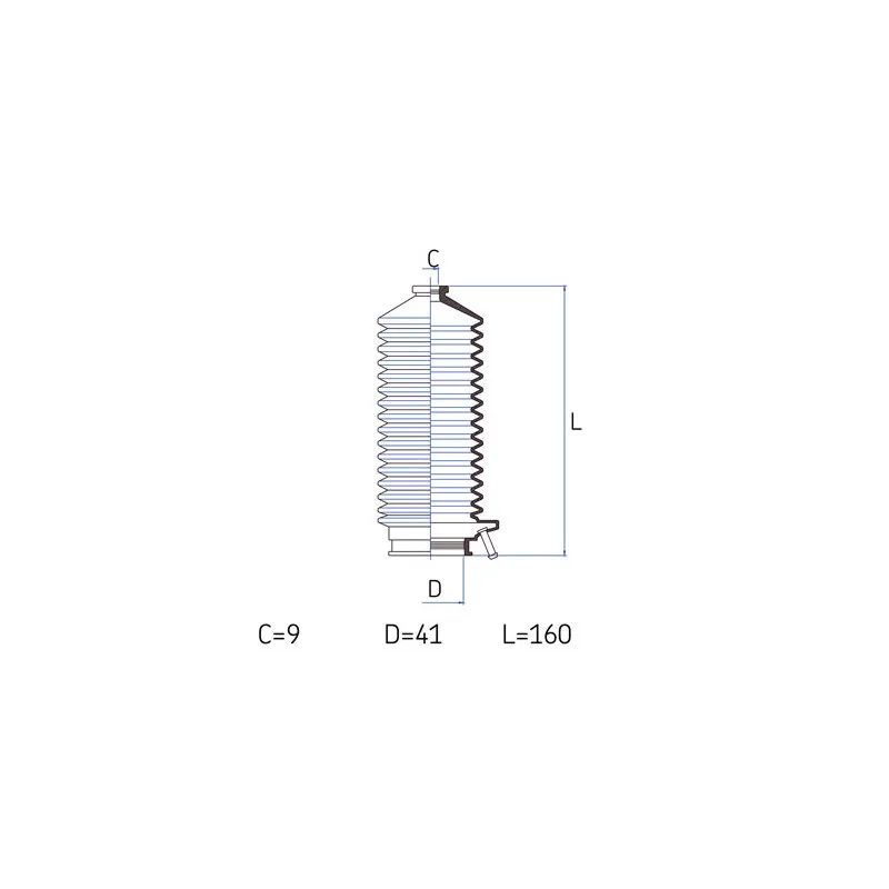 Joint-soufflet, direction SKF VKJP 2047
