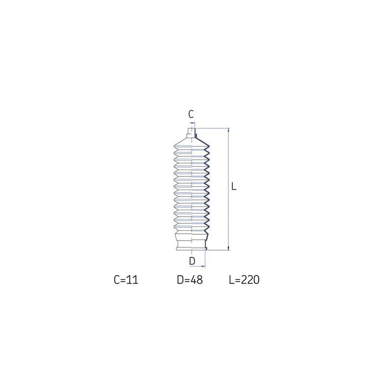 Joint-soufflet, direction SKF VKJP 2074