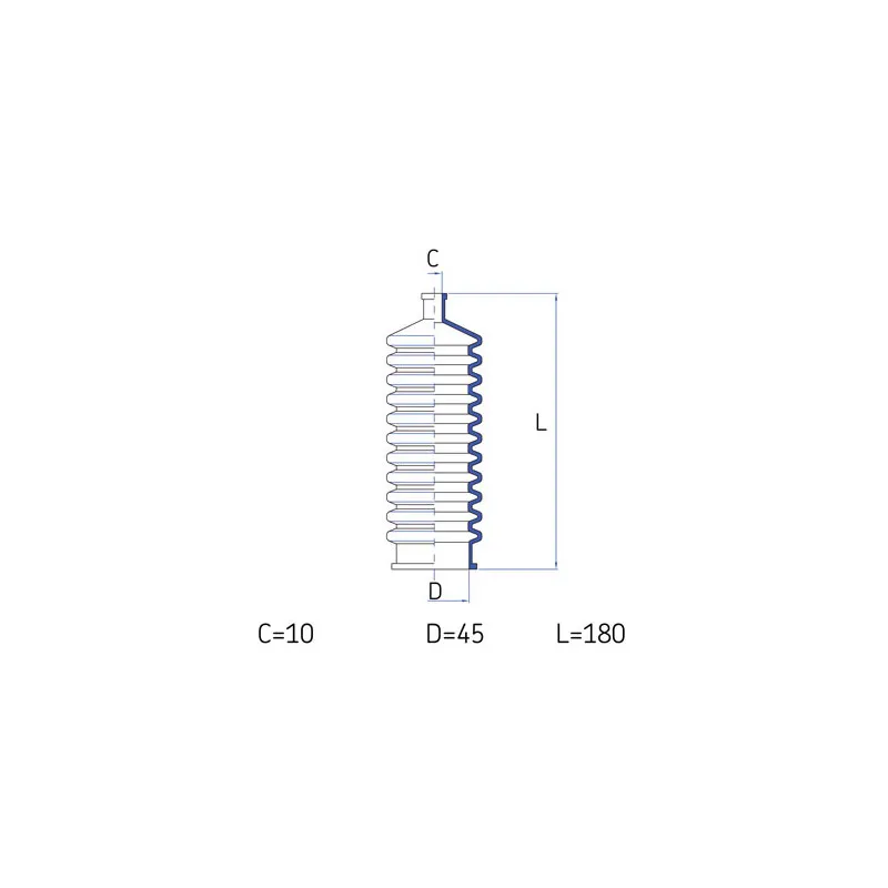 Joint-soufflet, direction SKF VKJP 2124