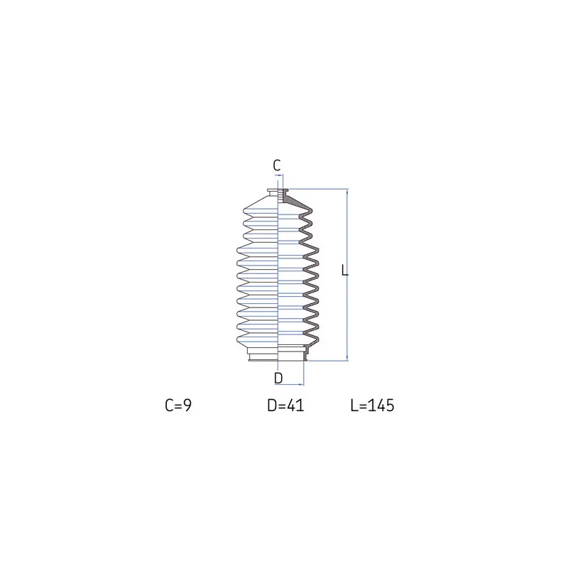 Joint-soufflet, direction SKF VKJP 2130