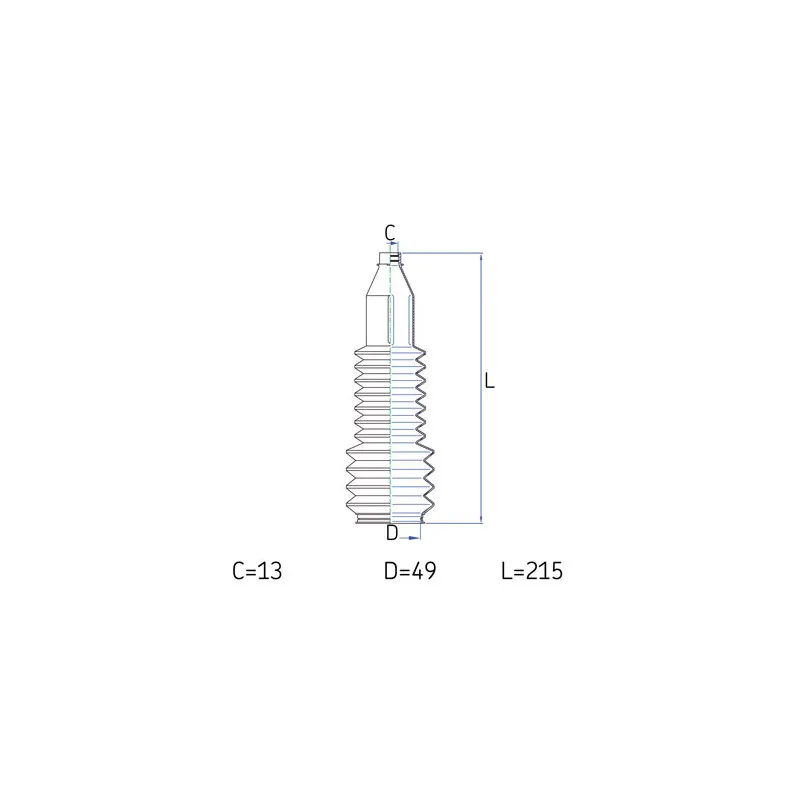 Joint-soufflet, direction SKF VKJP 2132