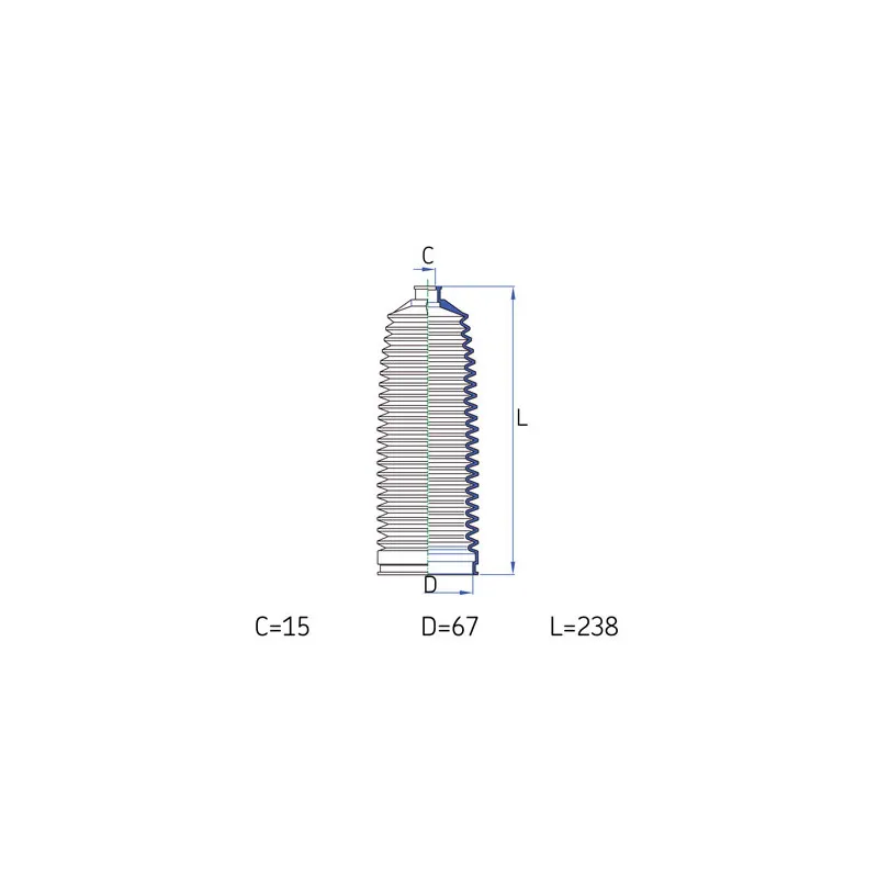 Joint-soufflet, direction SKF VKJP 2139