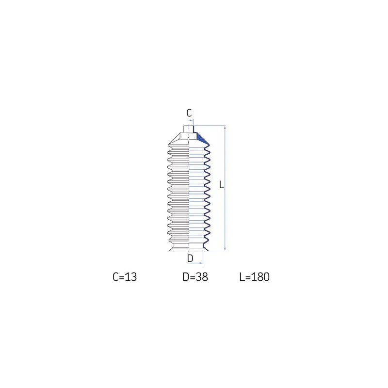 Joint-soufflet, direction SKF VKJP 2164