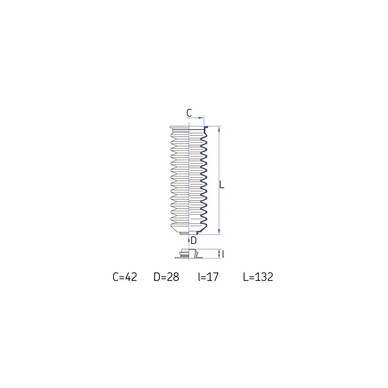Joint-soufflet, direction SKF VKJP 2165