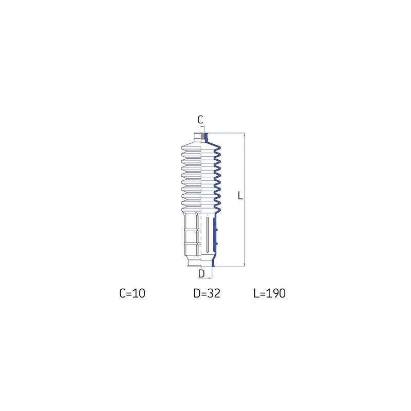 Joint-soufflet, direction SKF VKJP 2176
