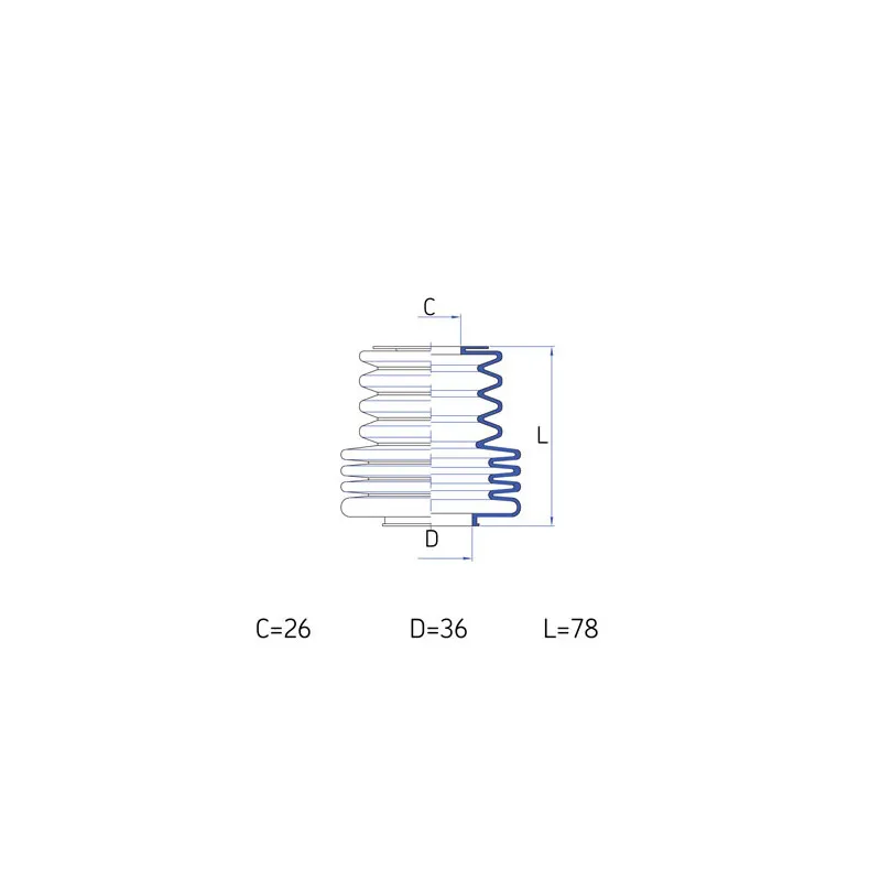Joint-soufflet, direction SKF VKJP 2189