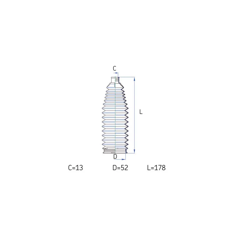 Joint-soufflet, direction SKF VKJP 2195