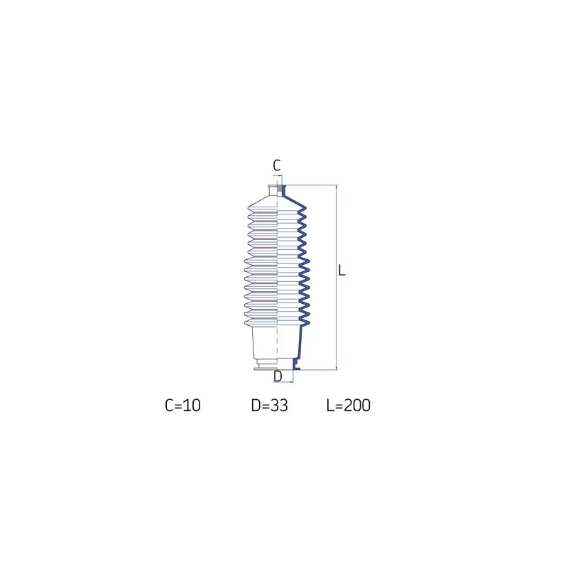 Joint-soufflet, direction SKF VKJP 2203