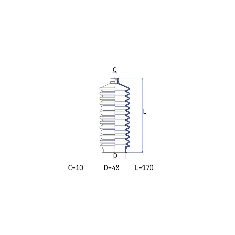 Joint-soufflet, direction SKF VKJP 2209