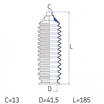 Joint-soufflet, direction SKF VKJP 2214