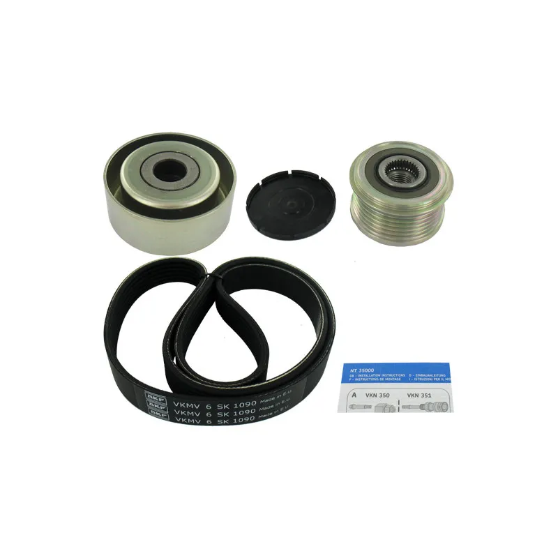 Jeu de courroies trapézoïdales à nervures SKF VKMAF 33132-1