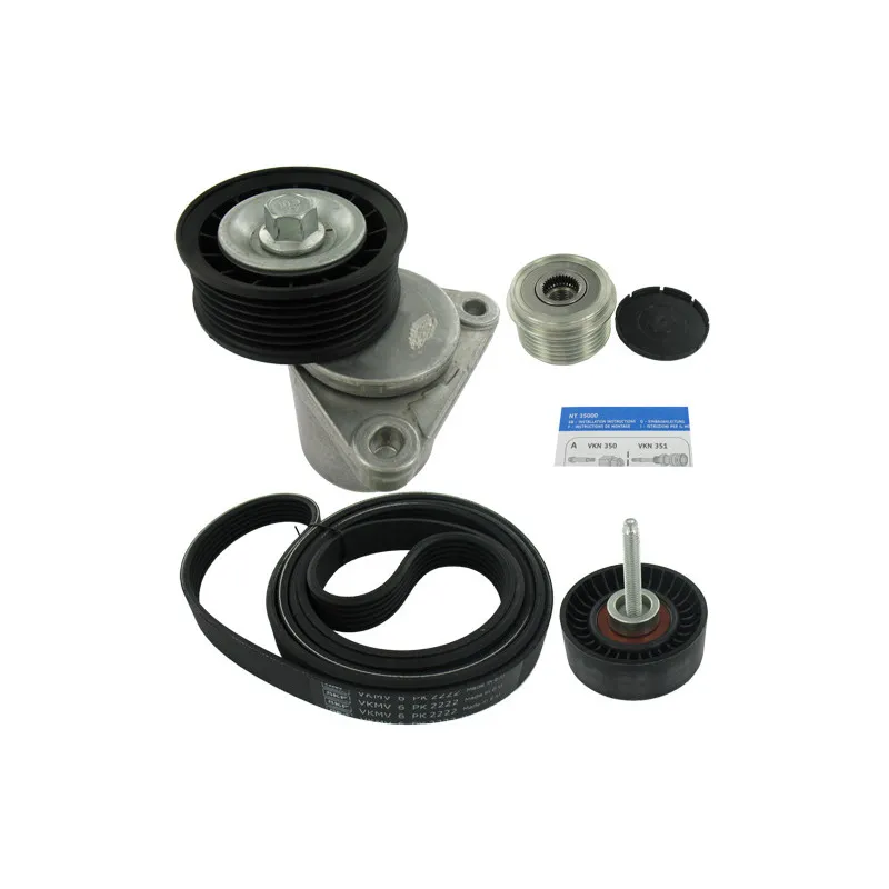 Jeu de courroies trapézoïdales à nervures SKF VKMAF 34150